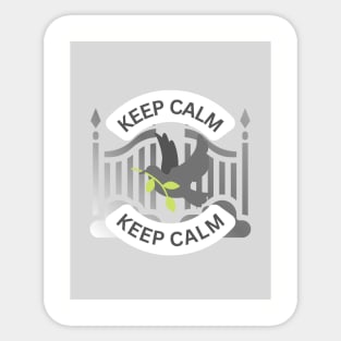 Keep calm t shirt design Sticker